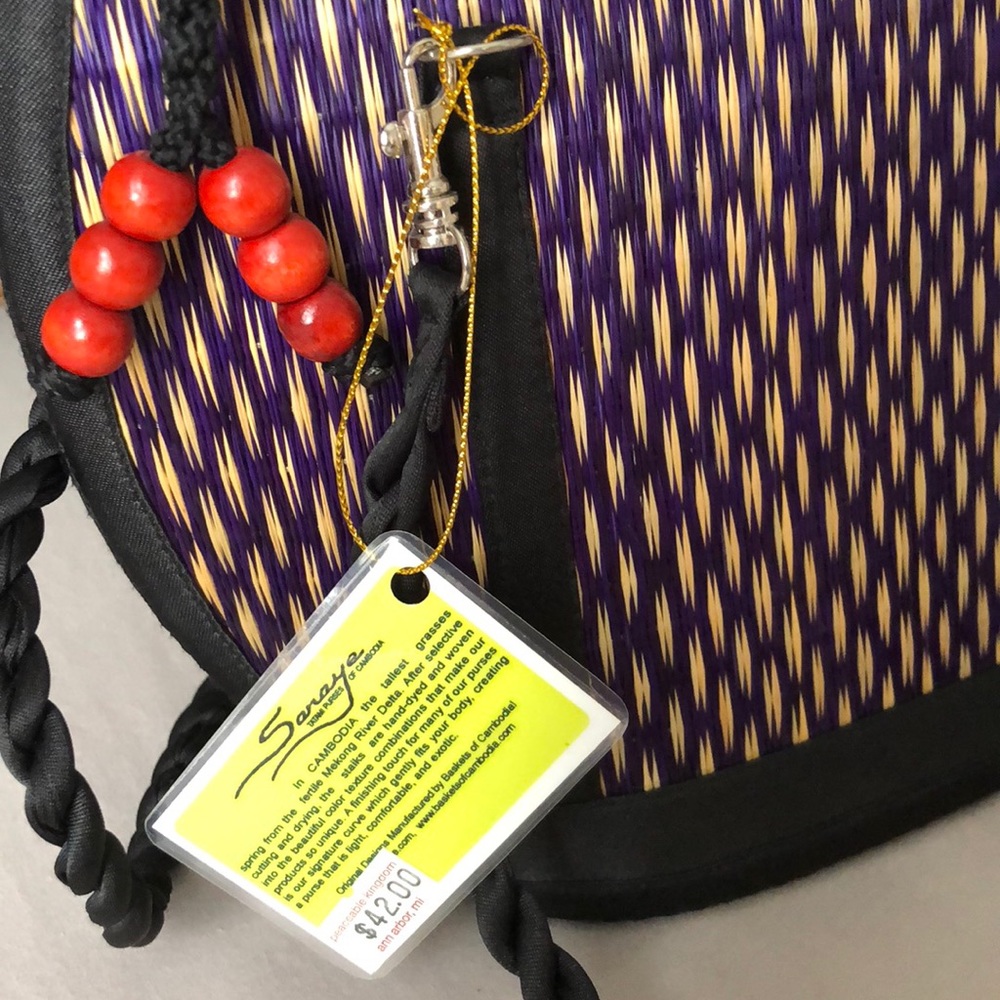Cambodia Grass Purse - never used